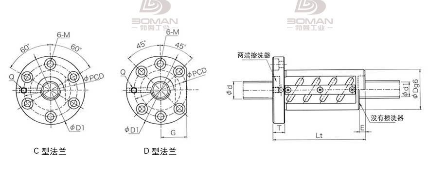 KURODA GR3205DT-DALR 黑田精工丝杆规格说明