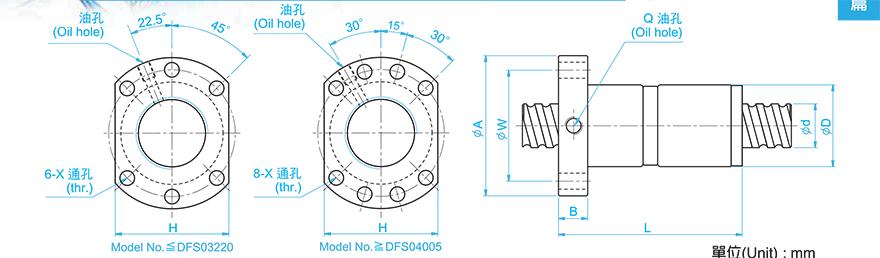 TBI DFS02508-4.8 tbi丝杆图纸