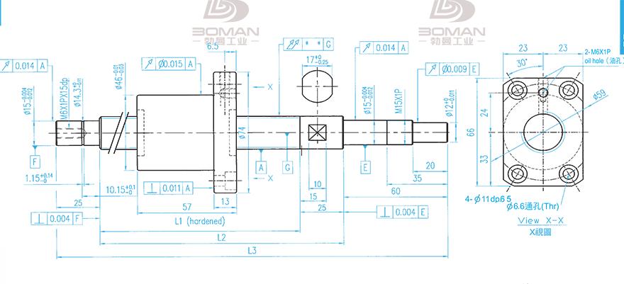 TBI XSVR02010B1DGC5-1199-P1 tbi丝杆型号OF 与DFU的区别